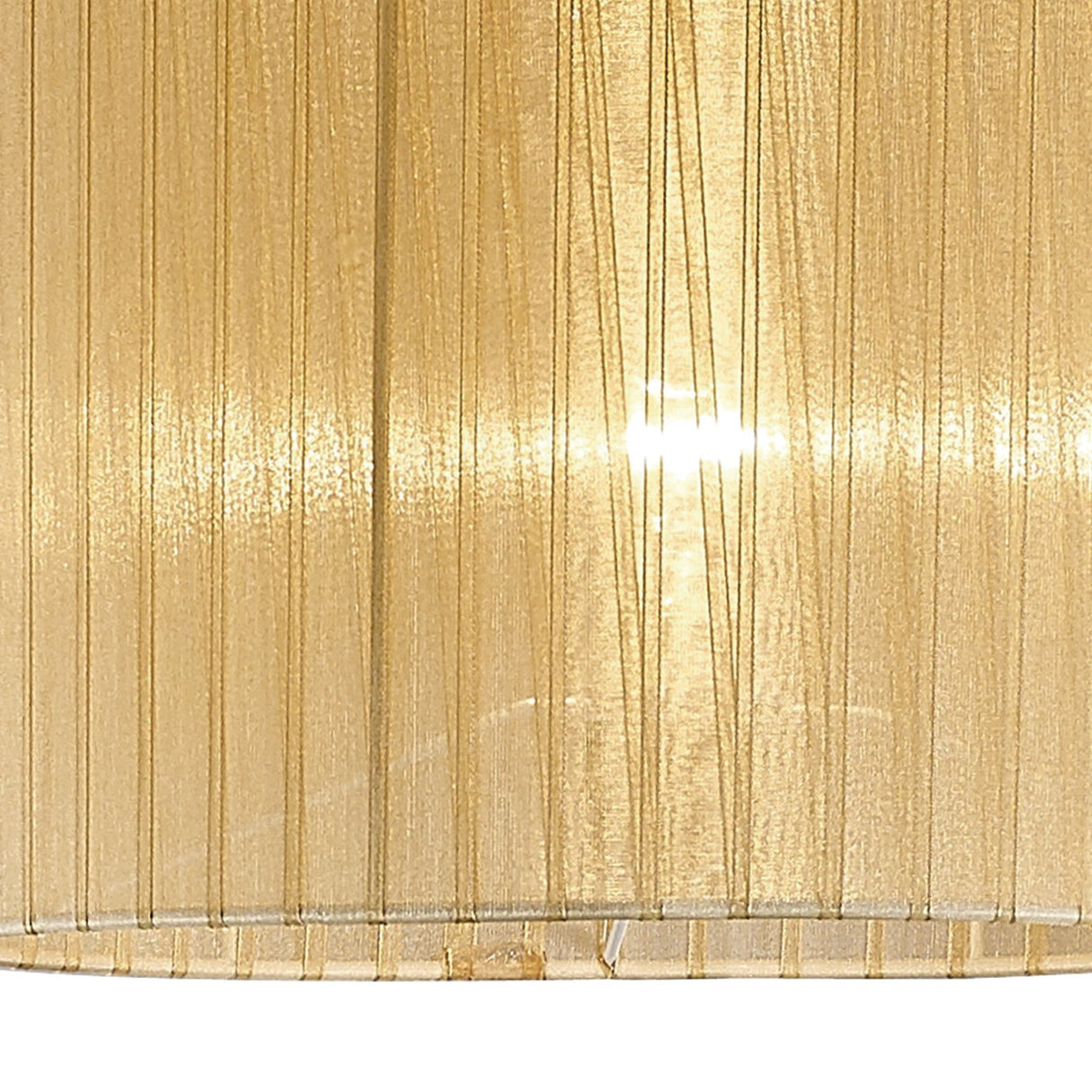 Florence Round Floor Lamp Lampshade - Cream, 38 x 26cm