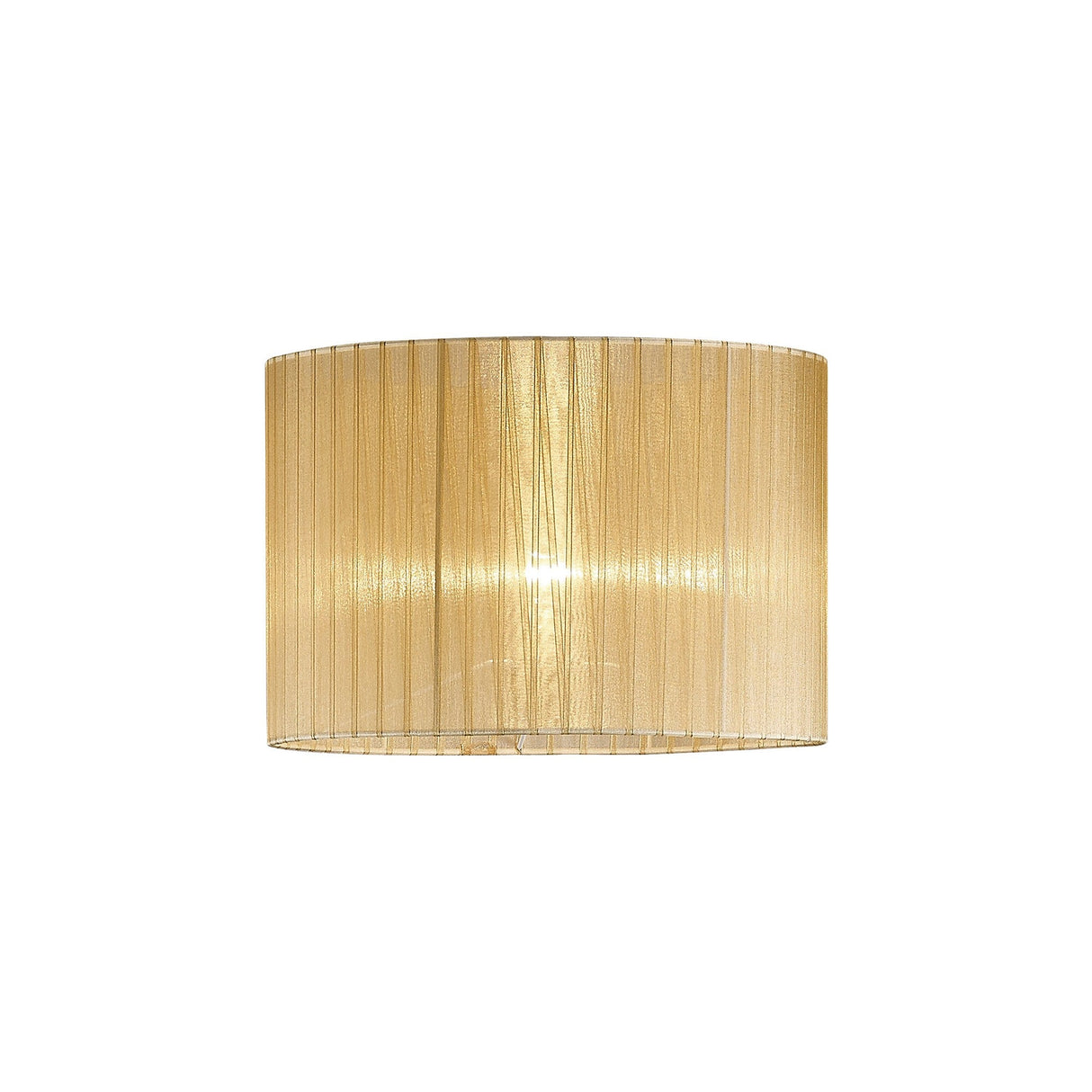 Florence Round Floor Lamp Lampshade - Cream, 38 x 26cm