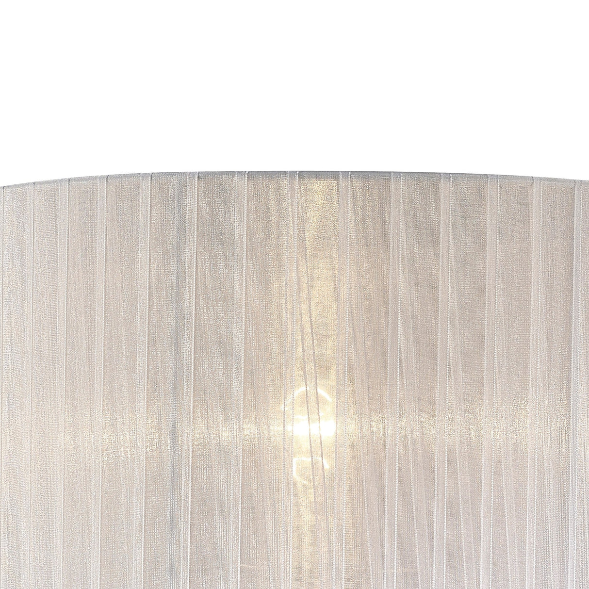Florence Round Table Lamp Lampshade - White, 36 x 23cm