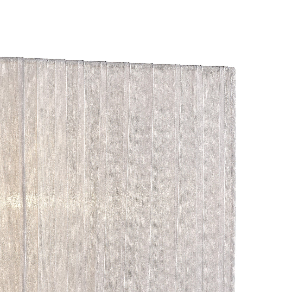 Florence Rectangle Table Lamp Lampshade - White, 38 x 19 x 23cm