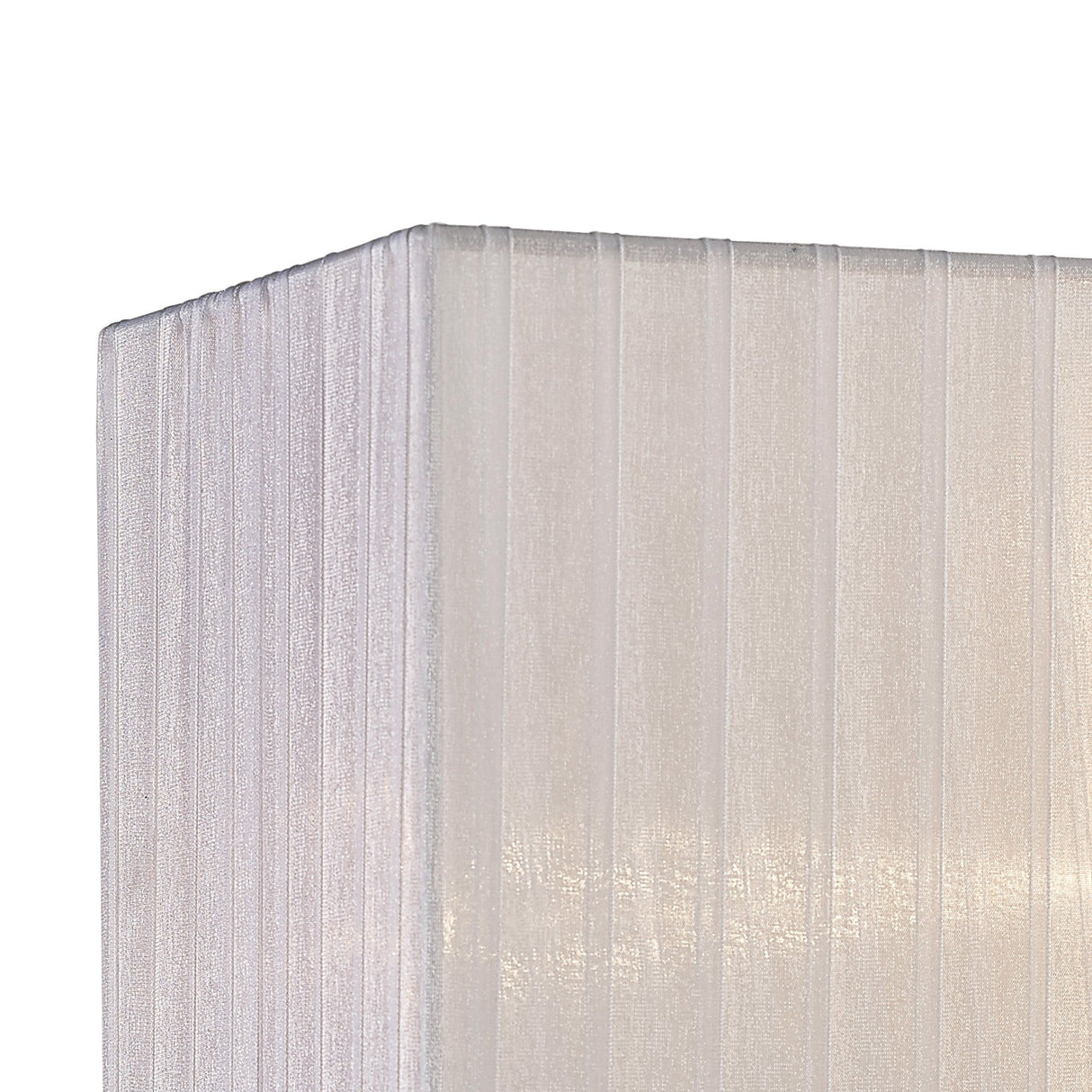 Florence Rectangle Floor Lamp Lampshade - White, 40 x 21 x 26cm