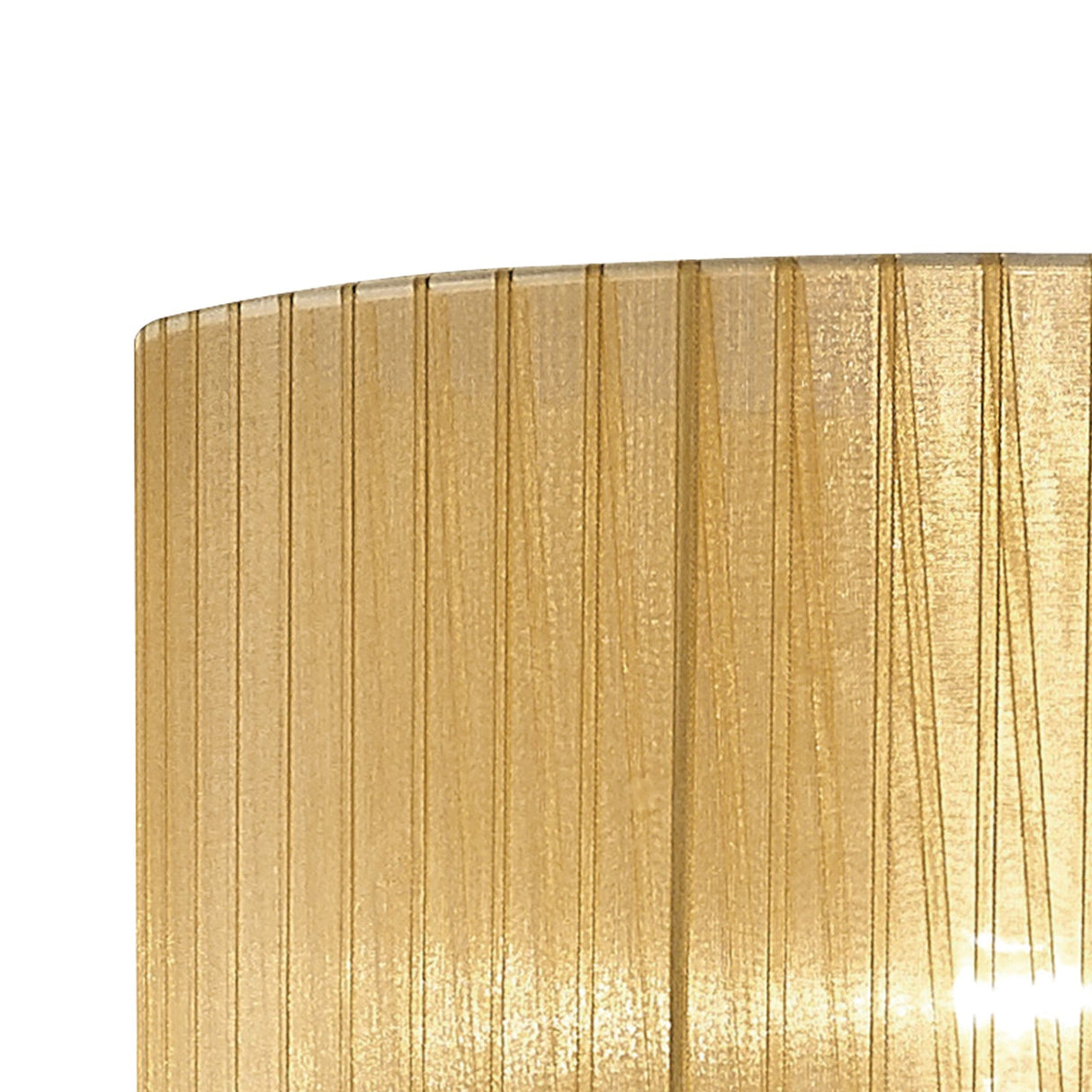 Florence Round Floor Lamp Lampshade - Soft Bronze, 38 x 26cm
