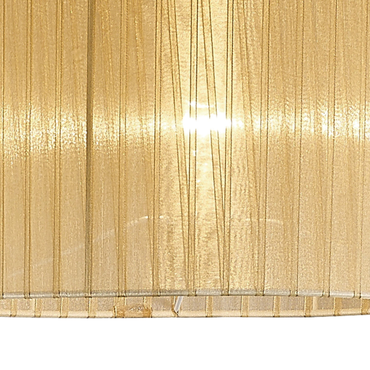 Florence Round Floor Lamp Lampshade - Soft Bronze, 38 x 26cm