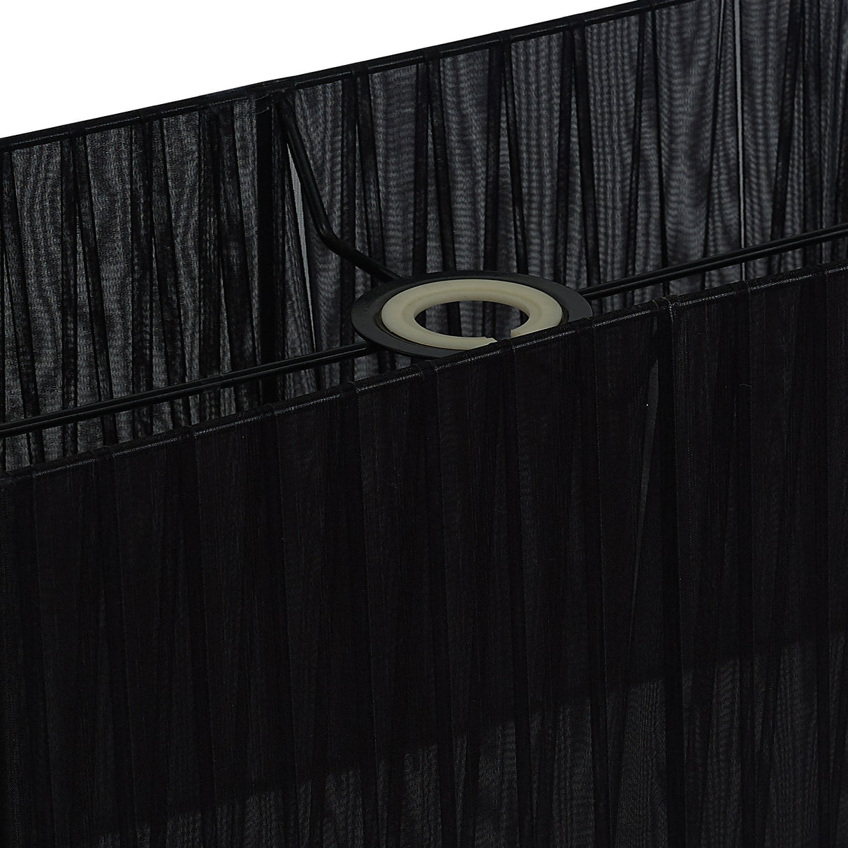 Florence Rectangle Table Lamp Lampshade - Black, 38 x 19 x 23cm