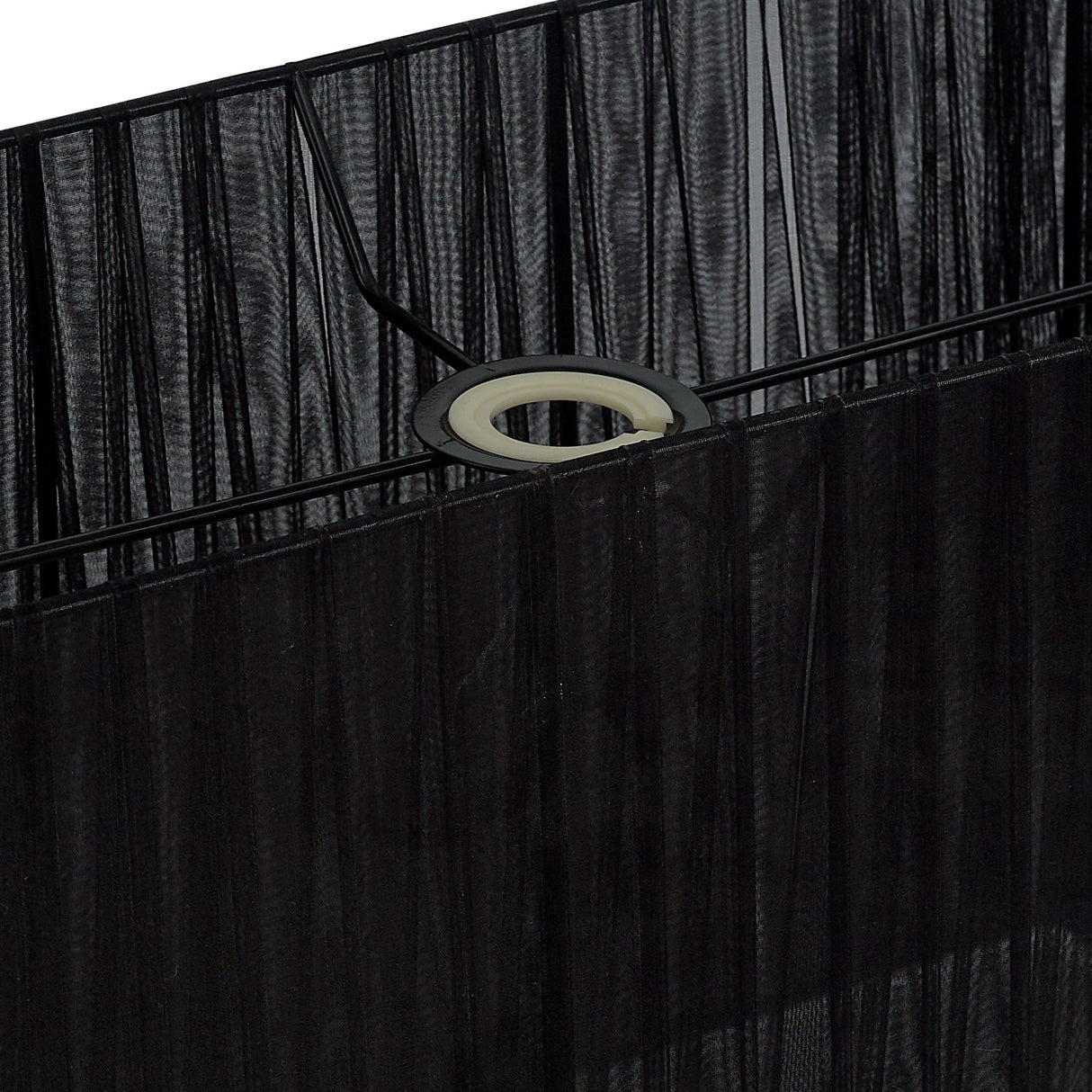 Florence Rectangle Floor Lamp Lampshade - Black, 40 x 21 x 26cm