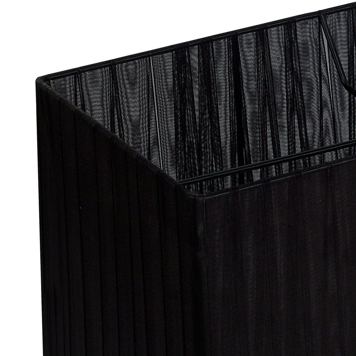 Florence Rectangle Floor Lamp Lampshade - Black, 40 x 21 x 26cm