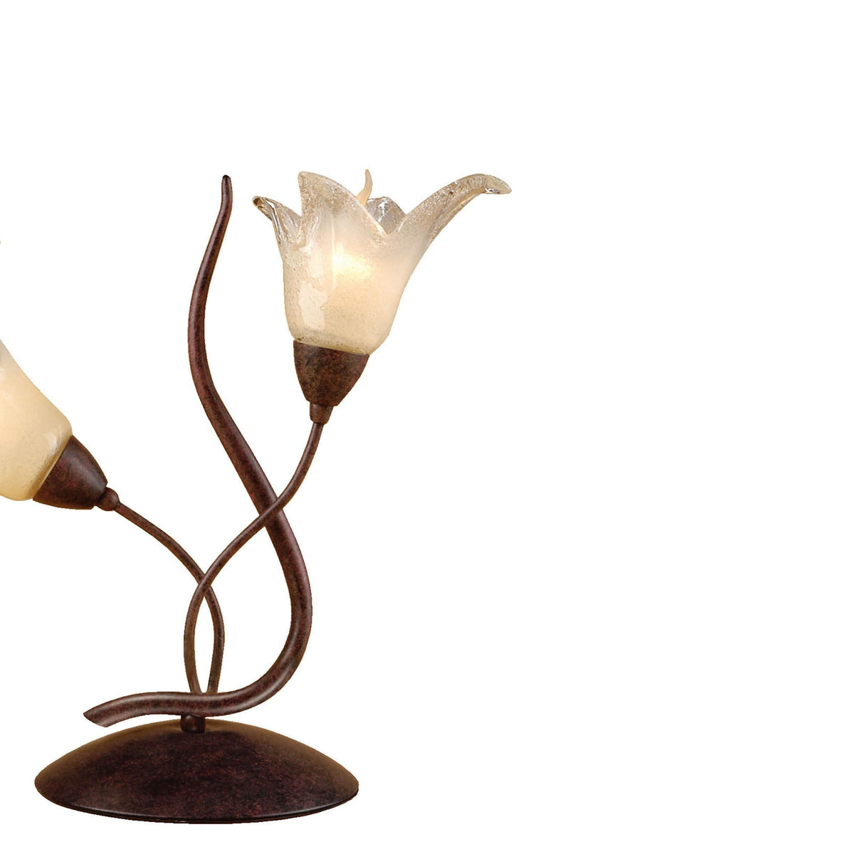 Florida 2 Light Table Lamp - Brown/Black Oxide