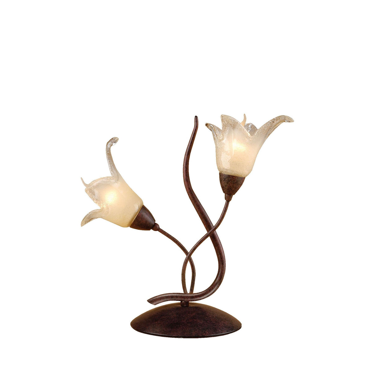 Florida 2 Light Table Lamp - Brown/Black Oxide
