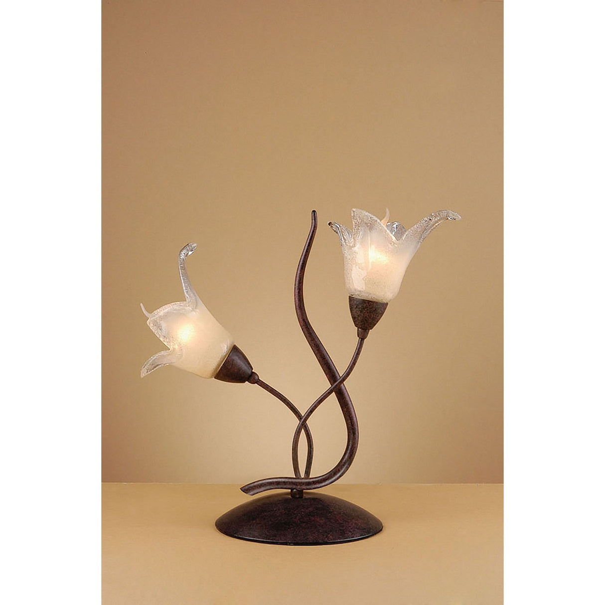 Florida 2 Light Table Lamp - Brown/Black Oxide