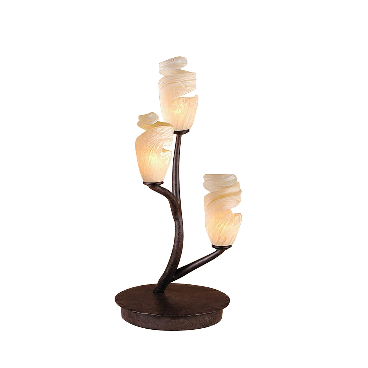 Forest 3 Light Table Lamp - Brown/Black Oxide