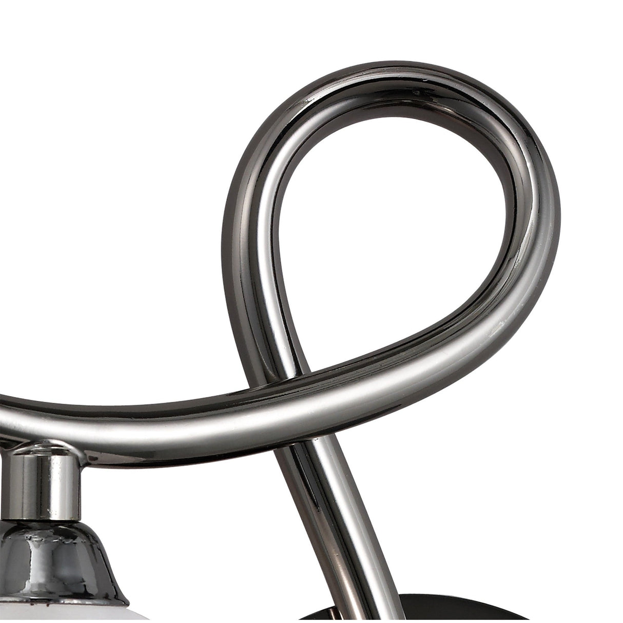 Fragma Left 1 Light Wall Light With Switch - Black Chrome