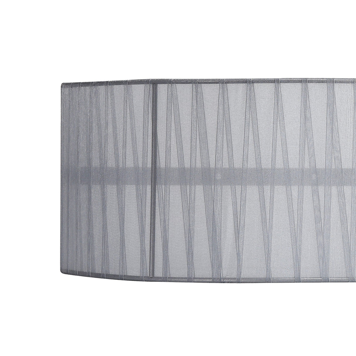 Freida Organza Wall Light Lampshade - Grey, 35 x 16cm