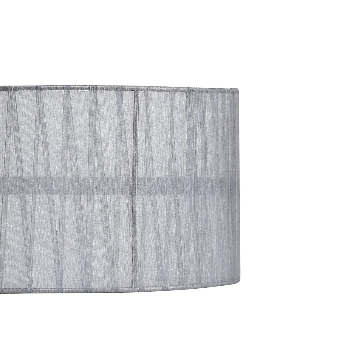 Freida Organza Wall Light Lampshade - Grey, 35 x 16cm