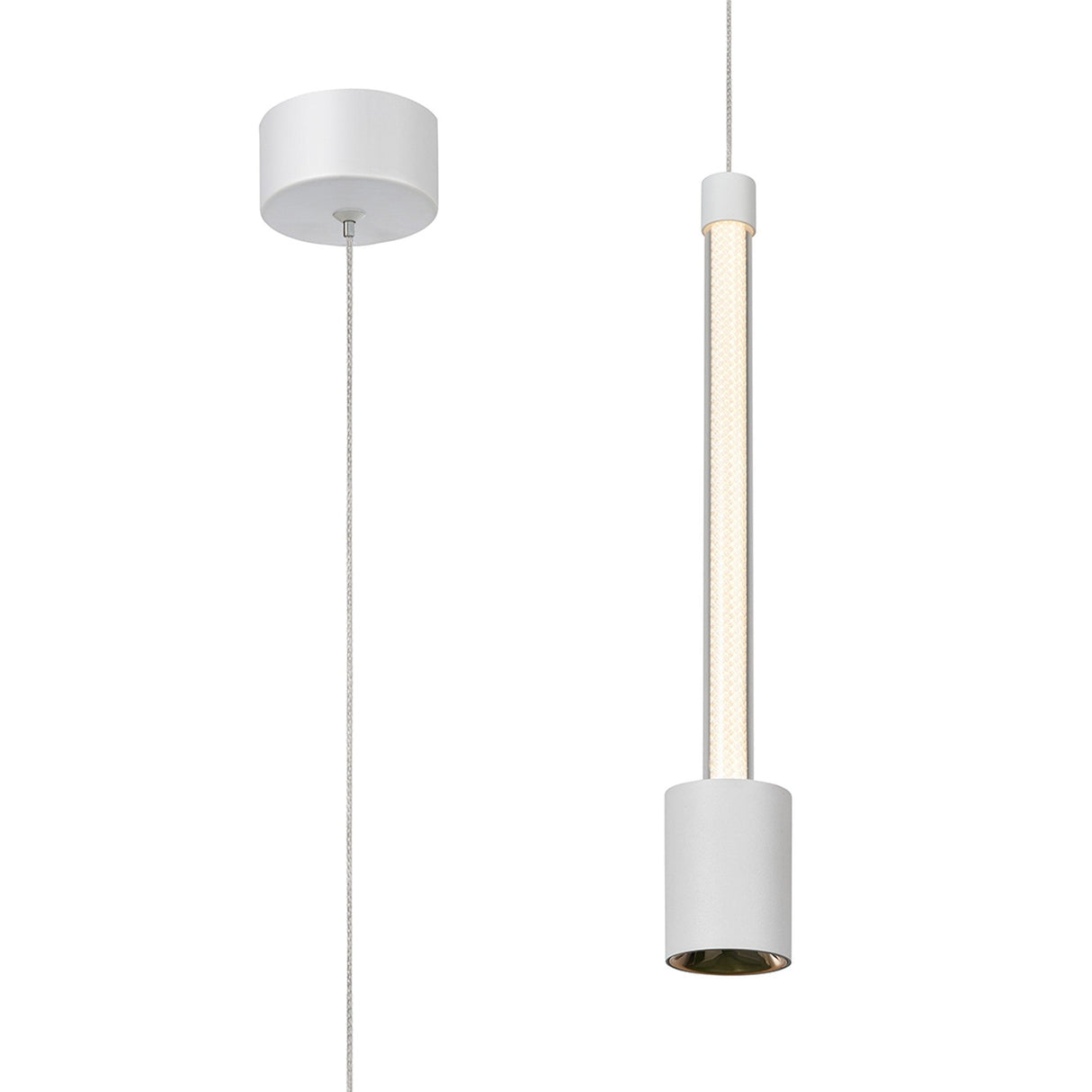 Fugaz LED Pendant Light 7W 3000K - Sand White & Rose Gold