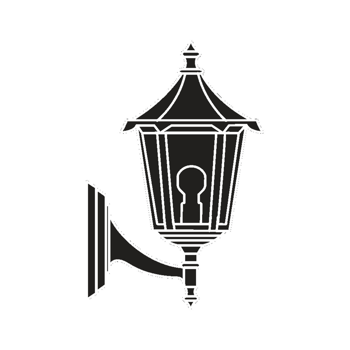 Gable Copper Top Outdoor Wall Lantern