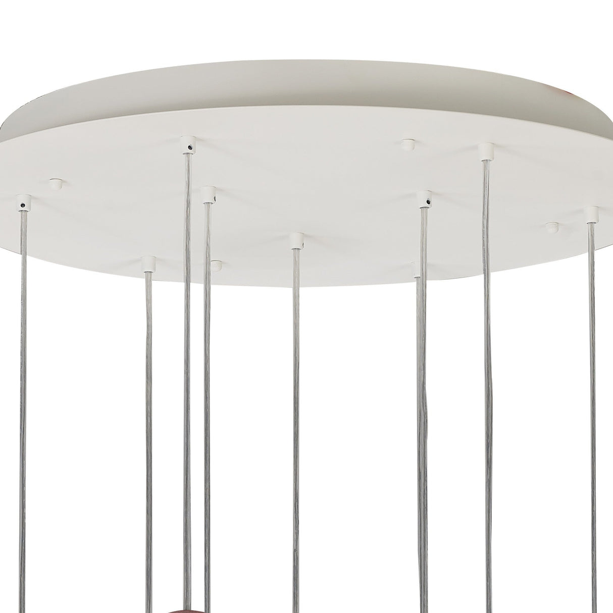 Galaxia 9 Light Round Cement Cluster Pendant Light - Multicoloured