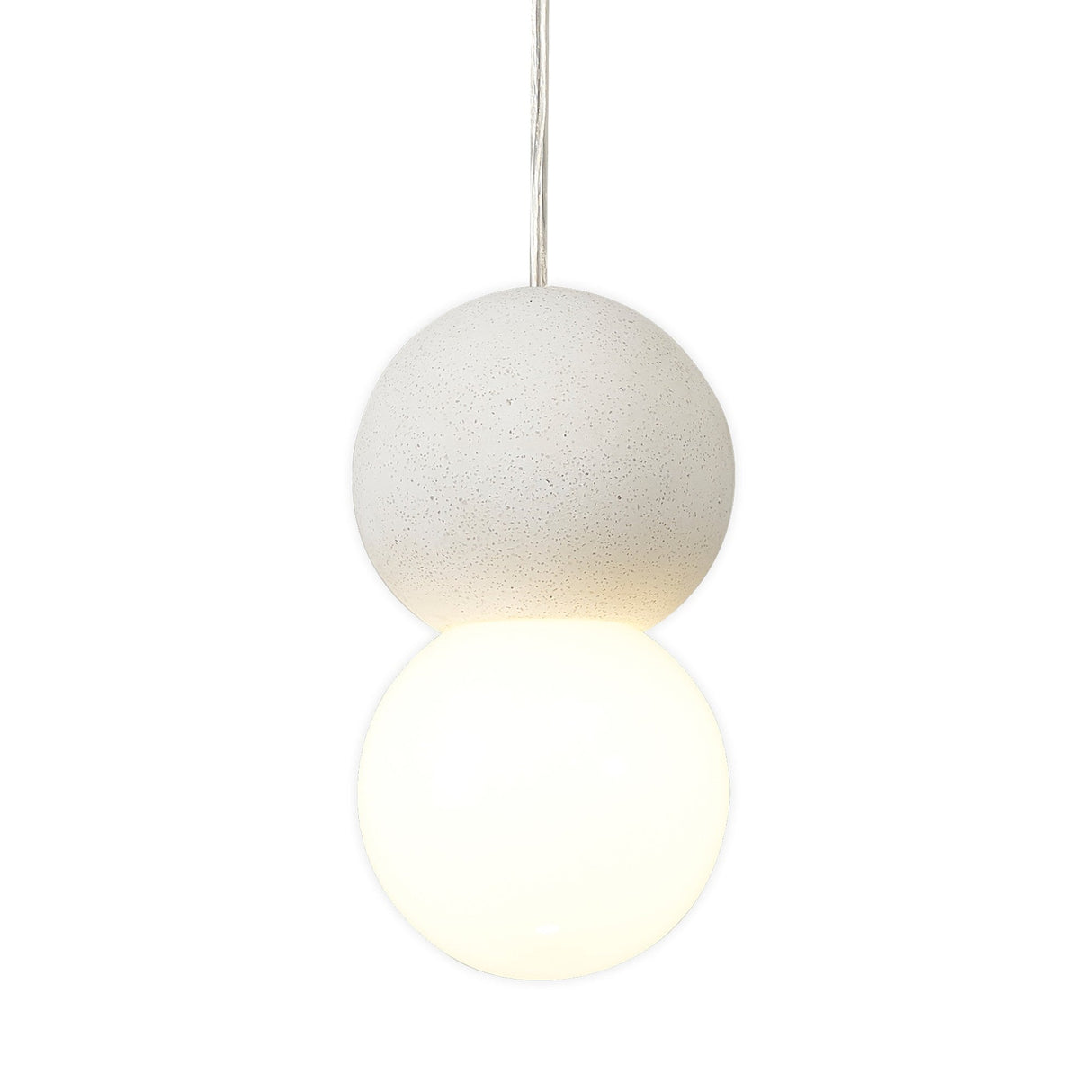 Galaxia 12cm Round 1 Light Pendant Light - White