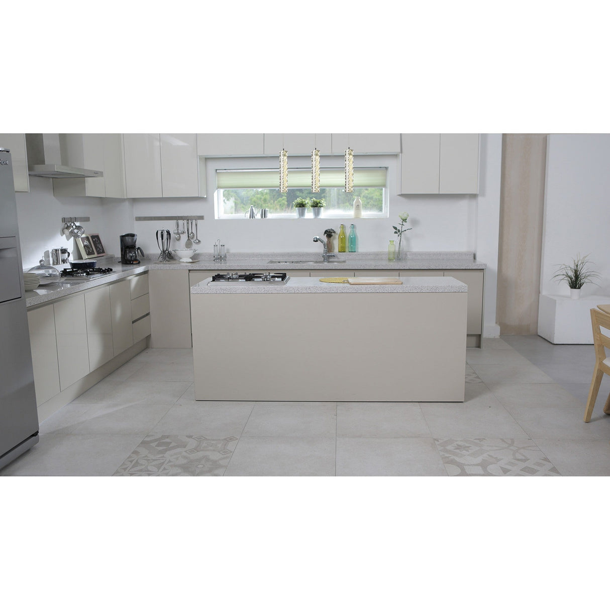 Galaxy 3 Light LED Crystal Bar Pendant Light 9W 6000K - Chrome