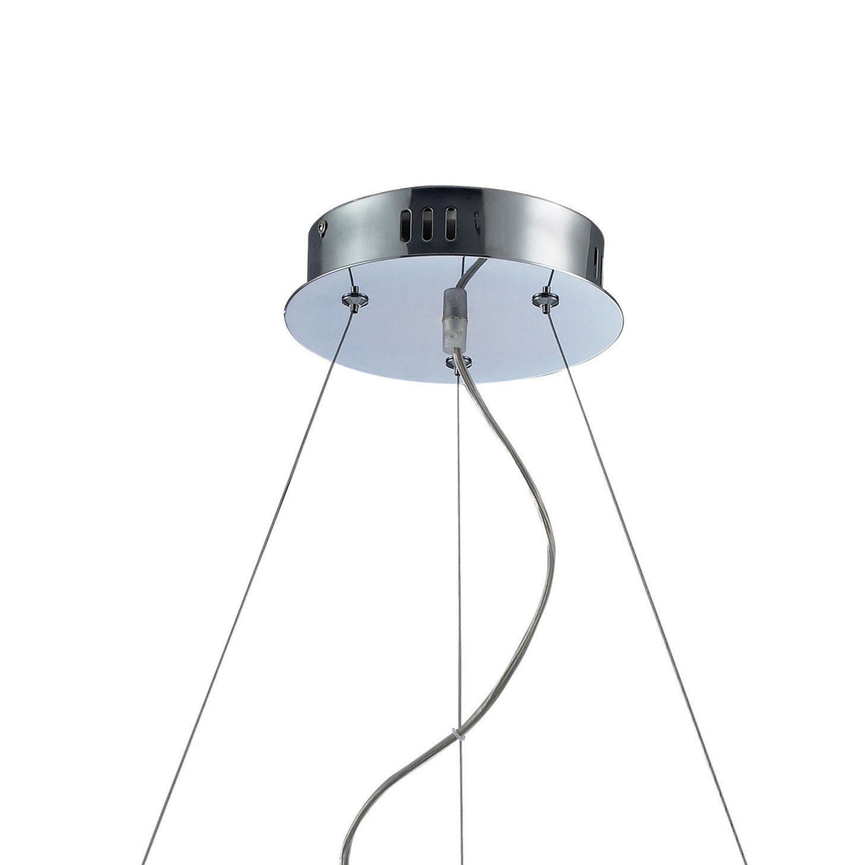 Galaxy Round LED Crystal Suspension Light 27W 6000K - Chrome