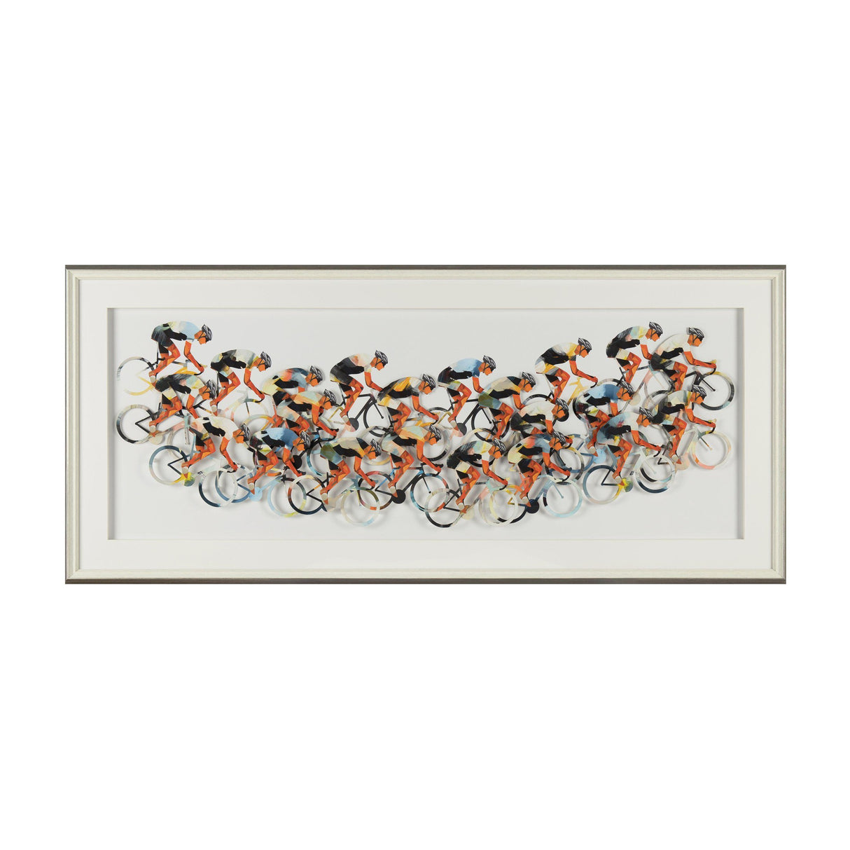 Peloton Cycling Framed Wall Art – Orange