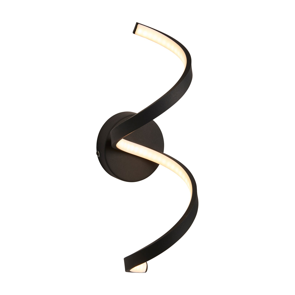 Astral Spiral LED Wall Light – Black