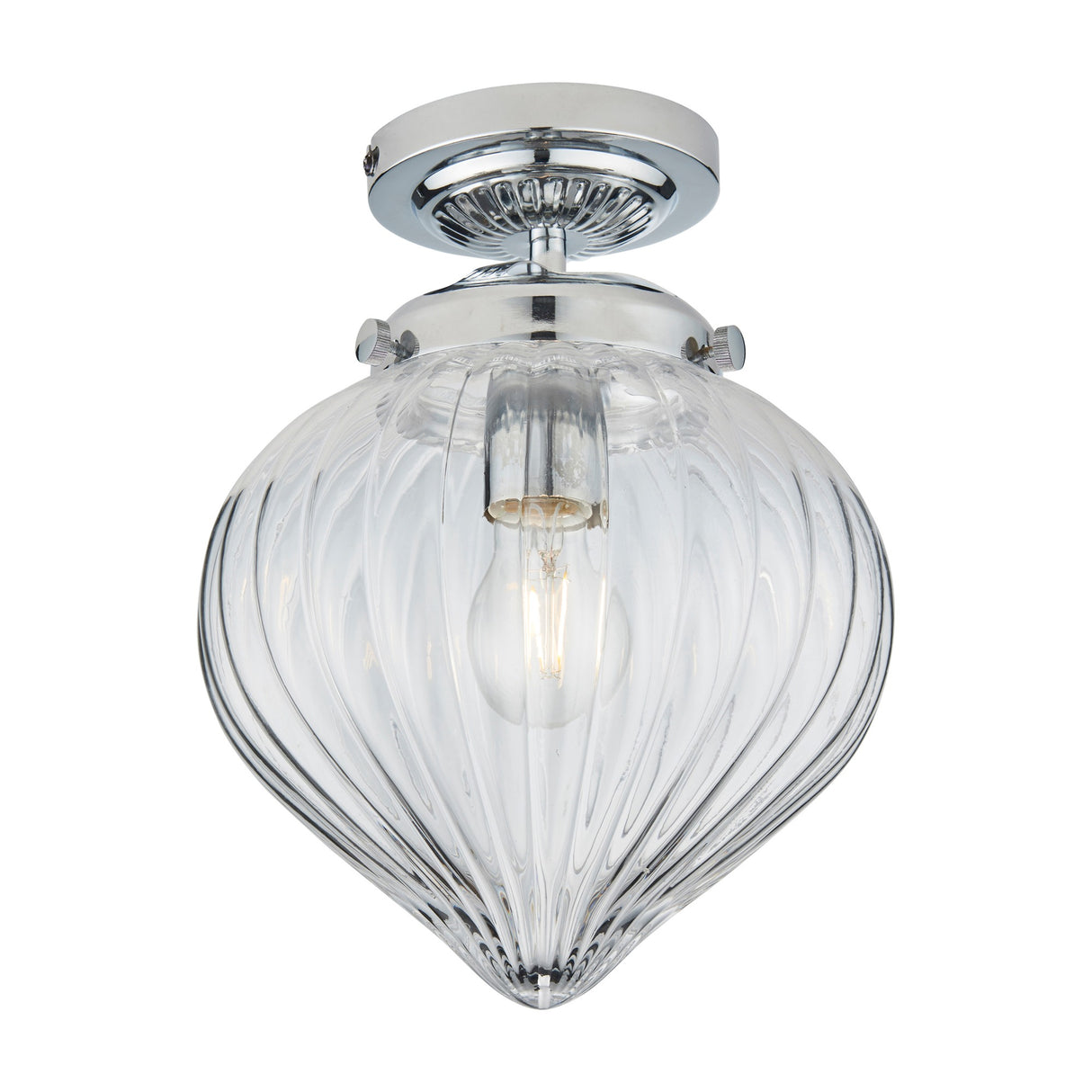 Cheston Bathroom Ceiling Light 1 Light – Chrome