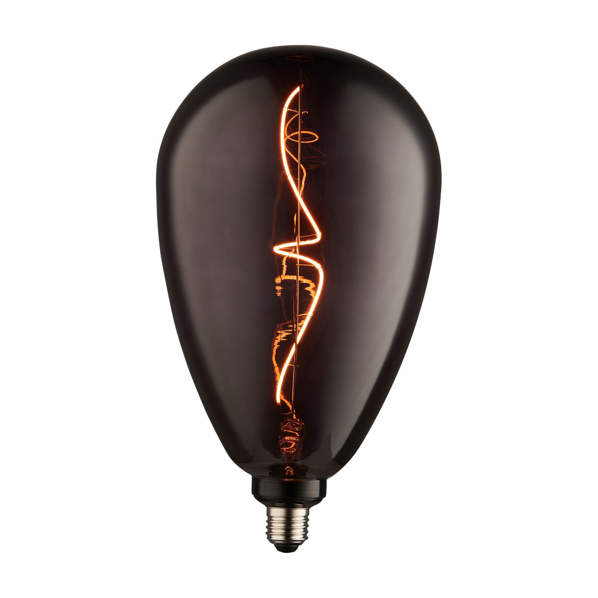 Wisp Oversized LED Filament Bulb E27 4W – Smoked Black