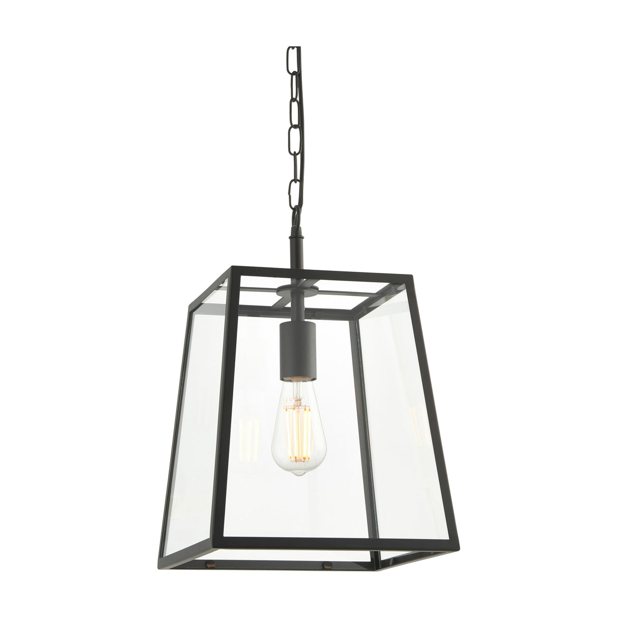 Hurst Lantern Pendant Light 1 Light – Black