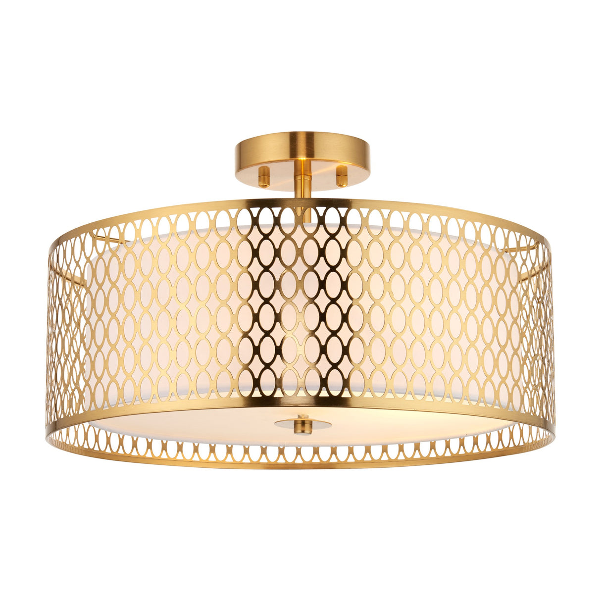 Cordero Semi-Flush Ceiling Light with Fretwork
