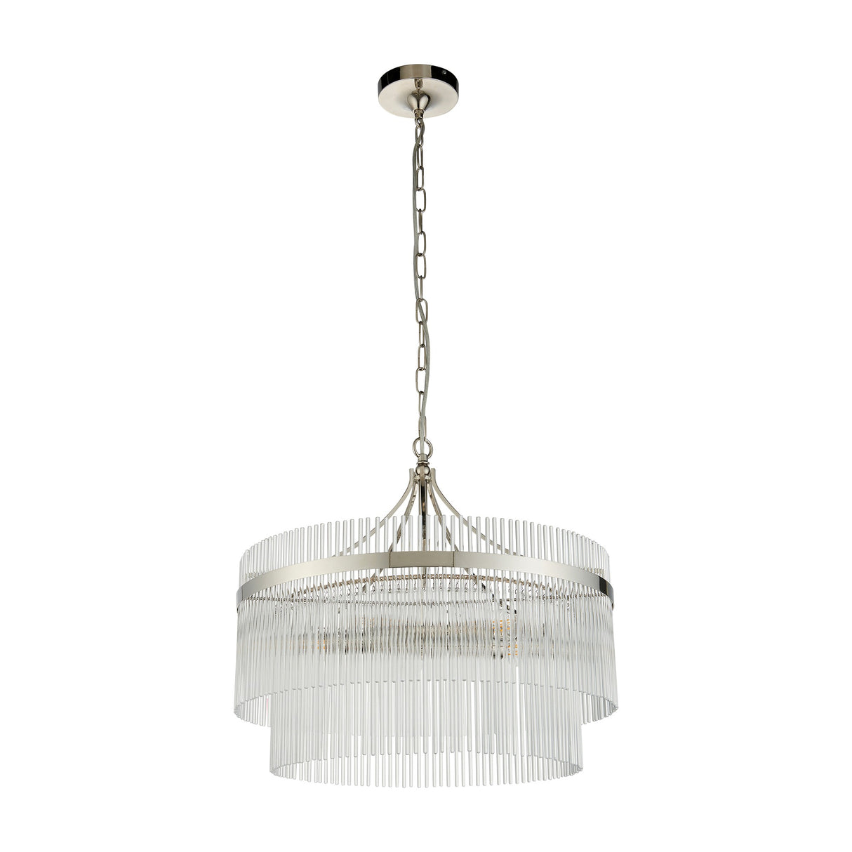 Marietta Glass Rod Pendant 5 Light