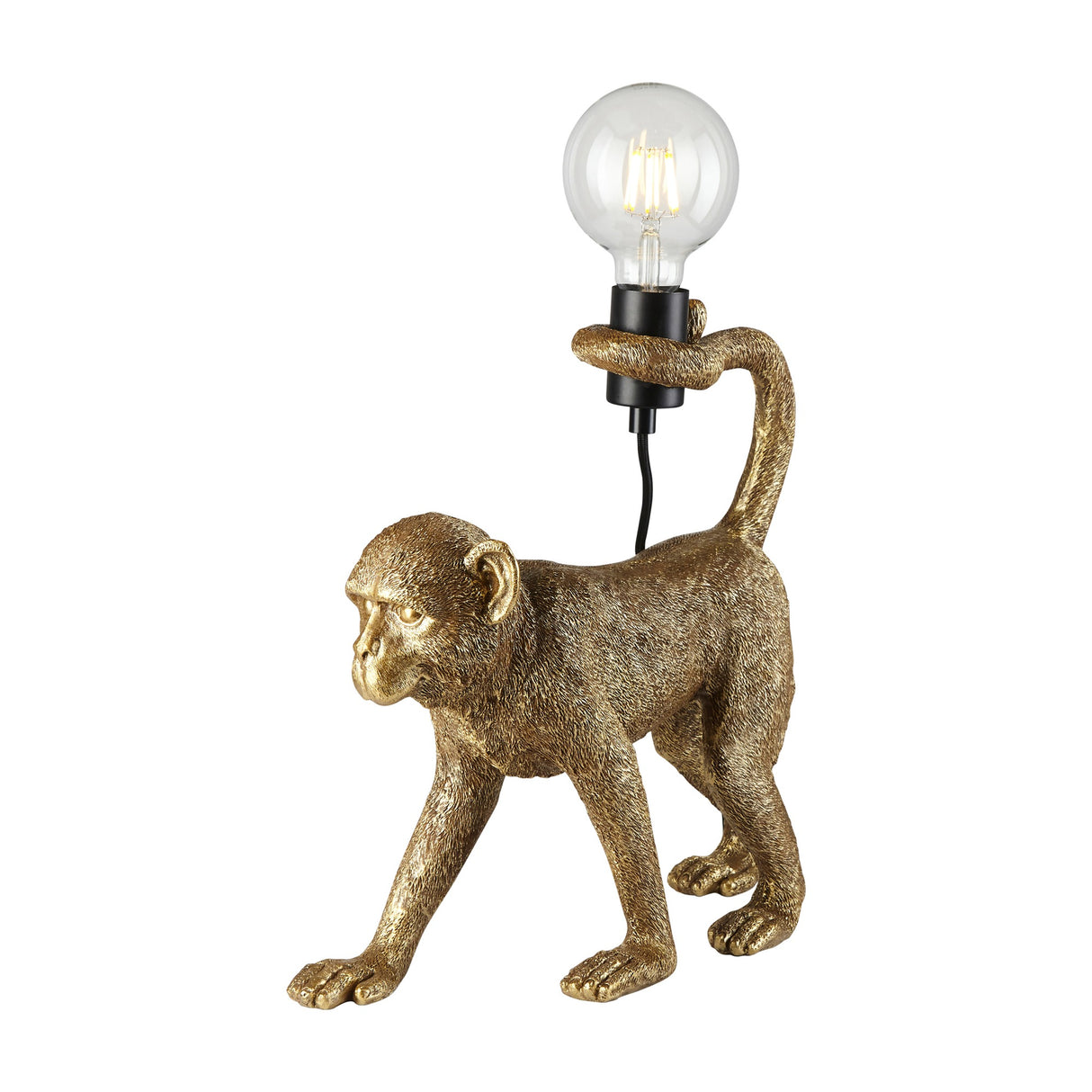 Capuchin Monkey Table Lamp – Gold