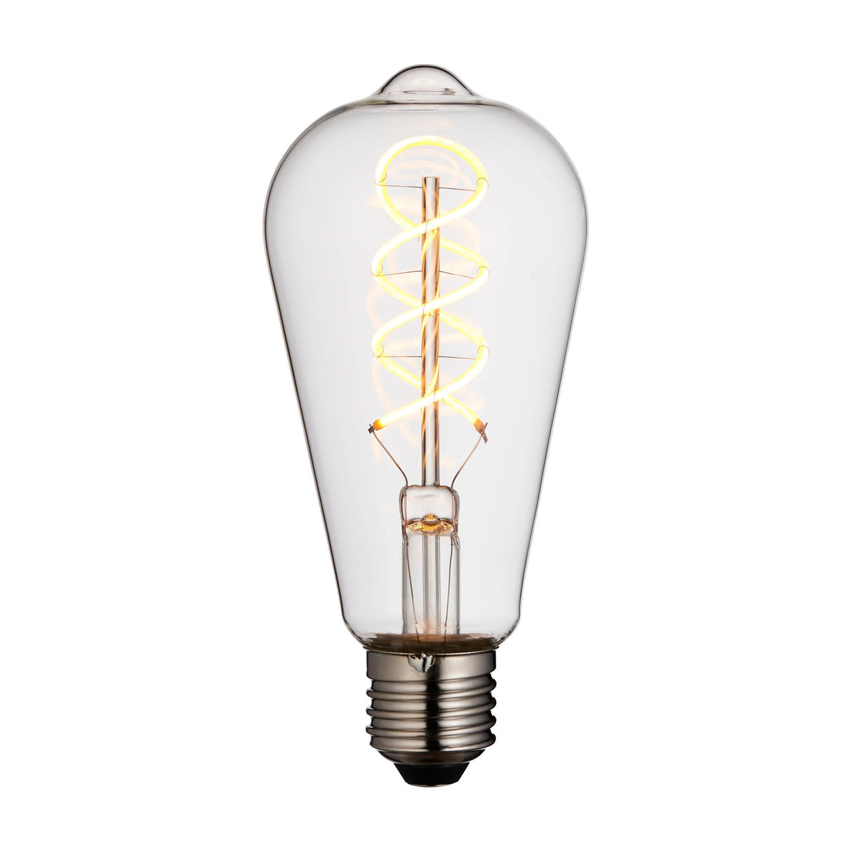 Twist LED Pear Filament Bulb E27 4W – Clear
