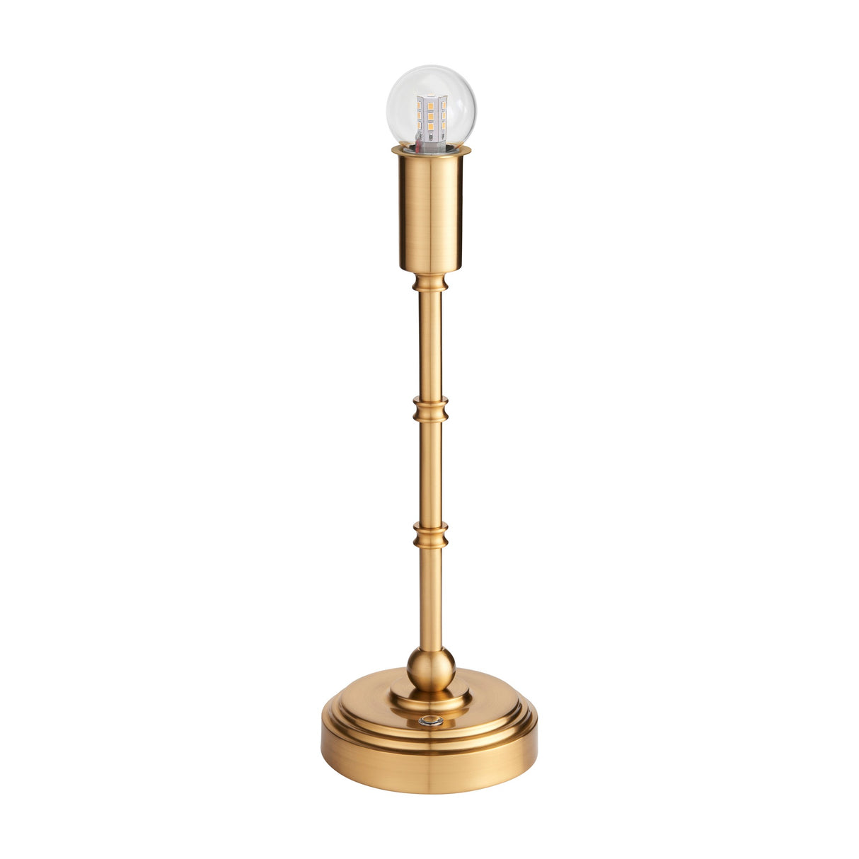 Burley Rechargeable Table Lamp Base – Aged Brass