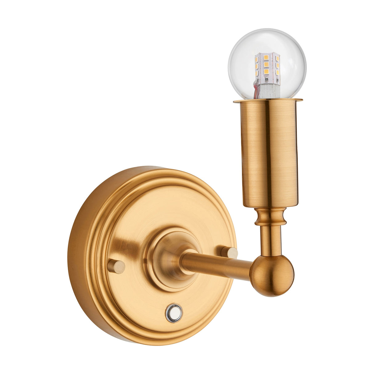 Burley Rechargeable Wall Light – Aged Brass