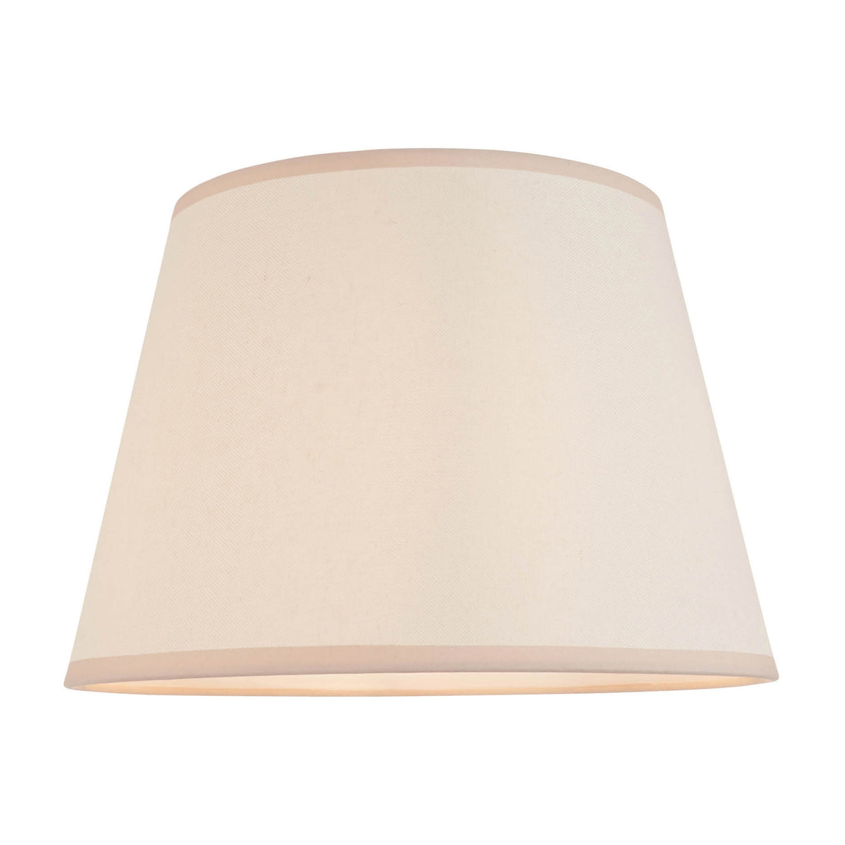 Ivy Tapered Fabric Lamp Shade – Almond White