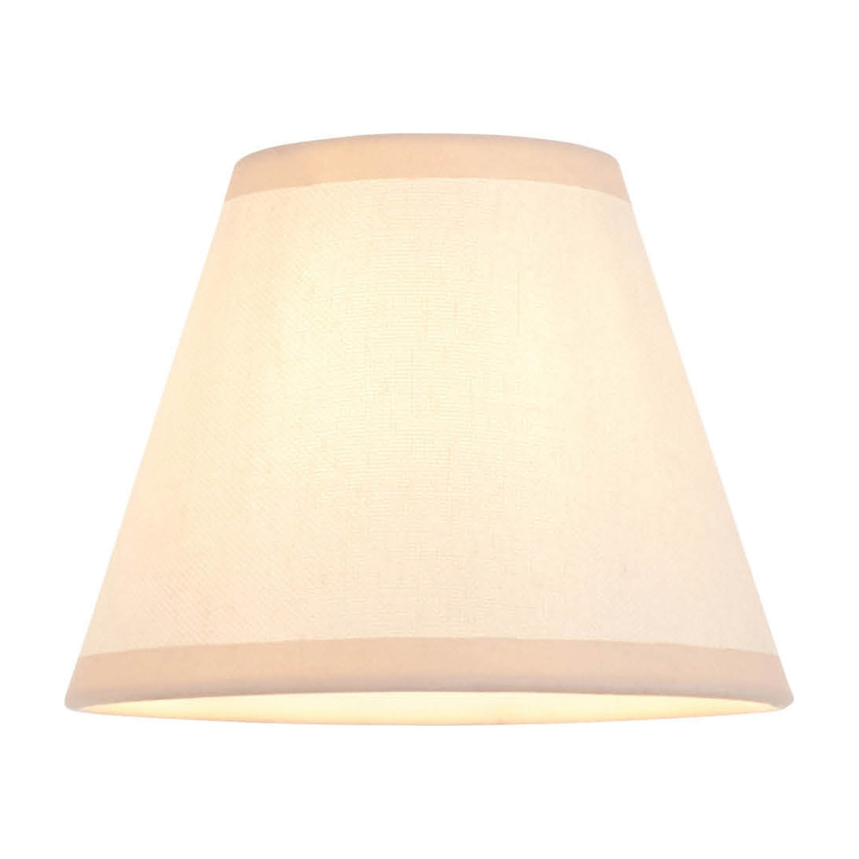 Ivy Tapered Fabric Lamp Shade – Almond White