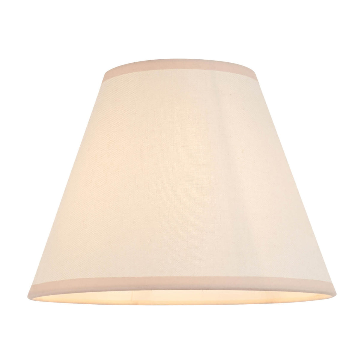Ivy Tapered Fabric Lamp Shade – Almond White