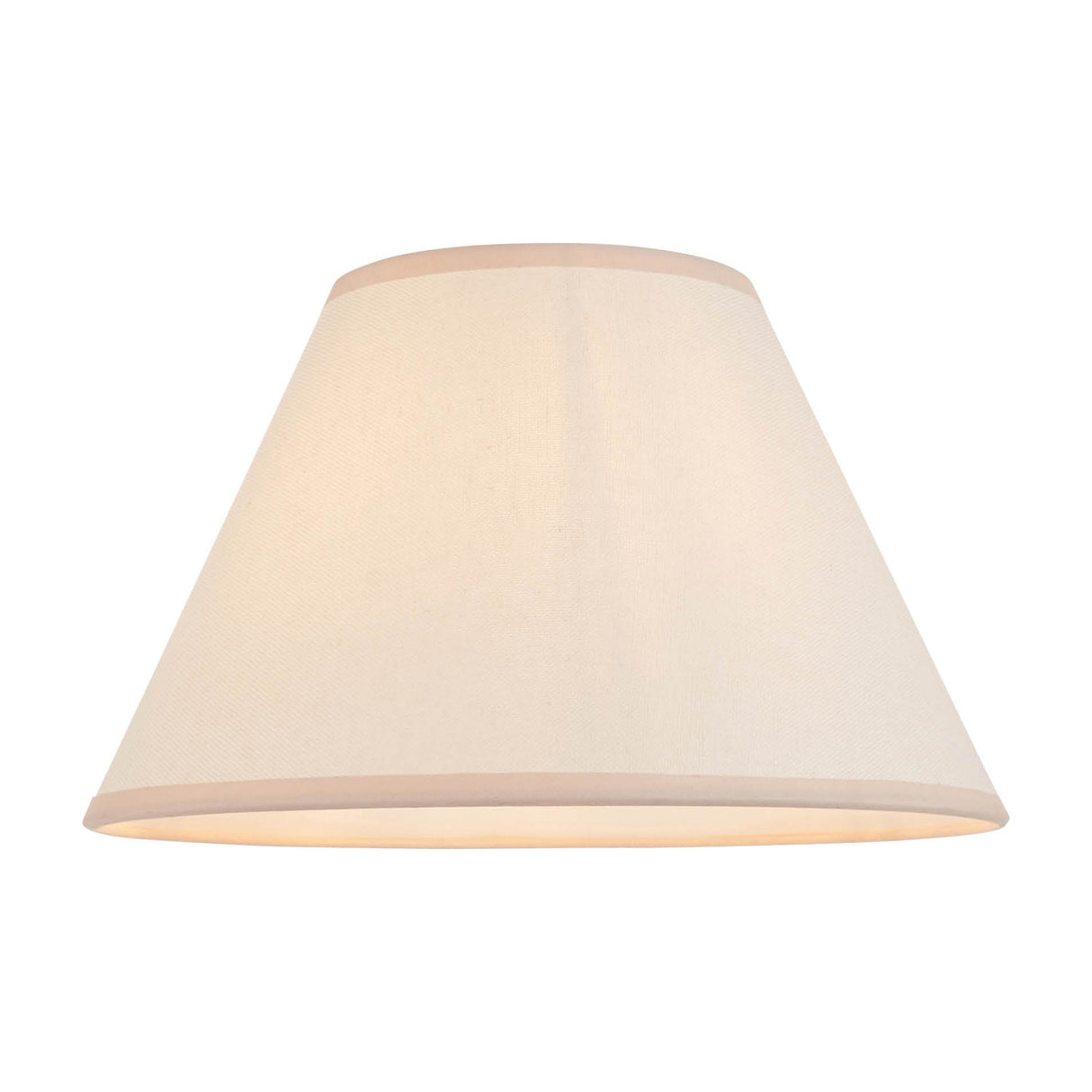 Ivy Tapered Fabric Lamp Shade – Almond White