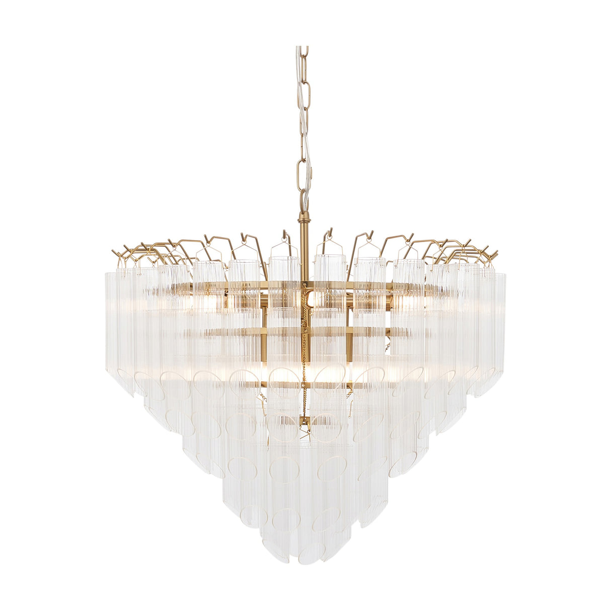 Toulouse Tiered Glass Chandelier 12 Light