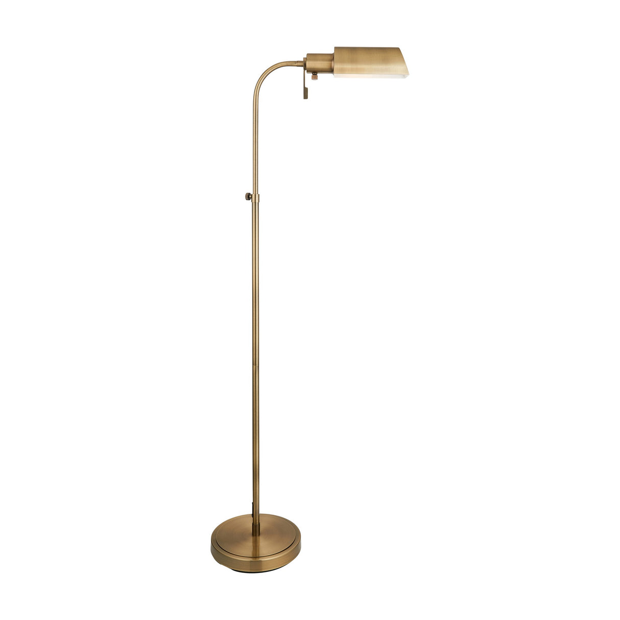 Pharmacy Adjustable Floor Lamp – Antique Brass