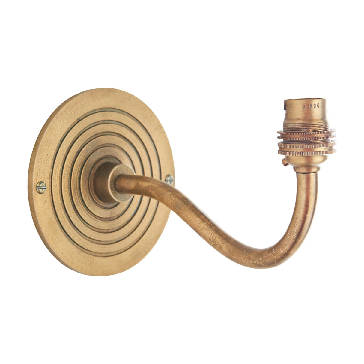 Ripple Curve Wall Light – Antique Brass