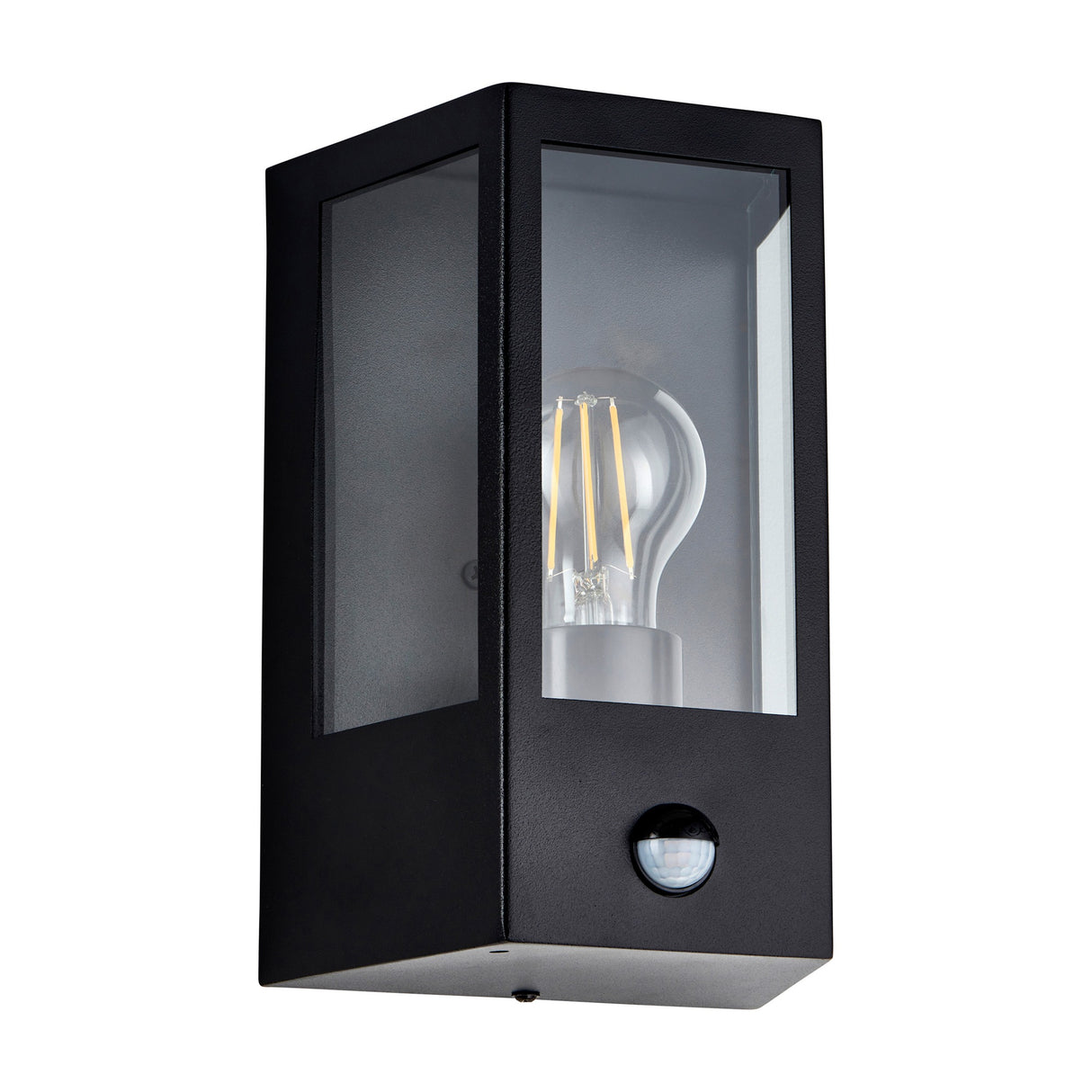Huntington Outdoor Wall Light with PIR Sensor – Matt Black