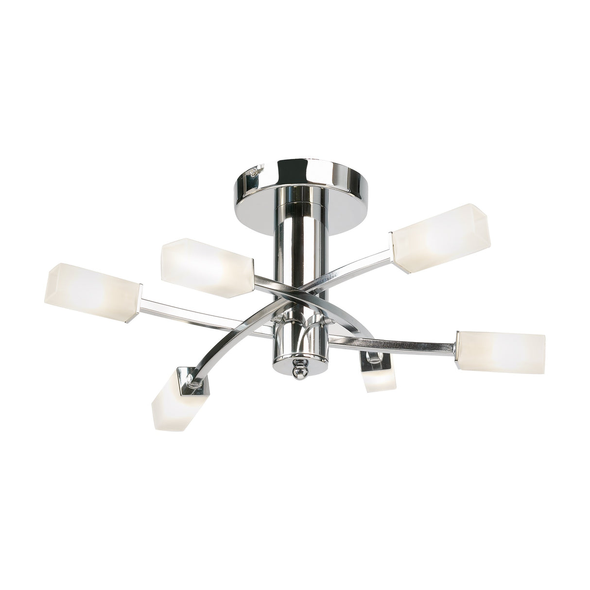 Havana Semi-Flush Ceiling Light 6 Light – Chrome