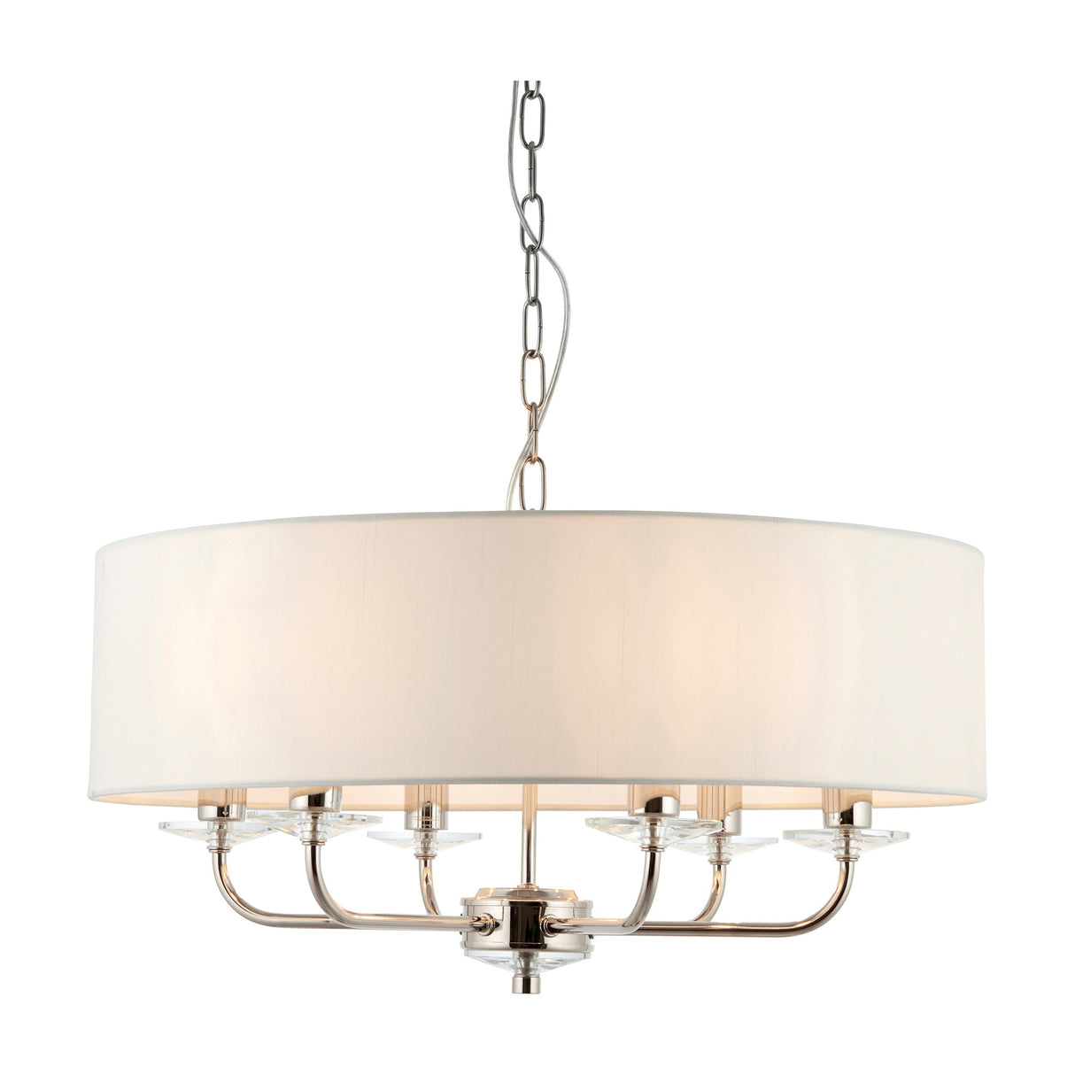 Nixon 6 Light Pendant with Crystal Glass Detail
