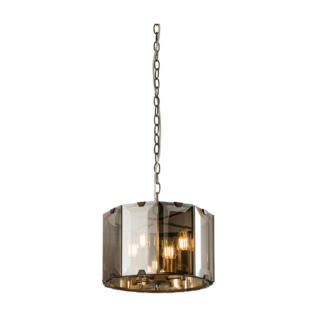 Clooney Pendant Light 4 Light – Smoky Grey