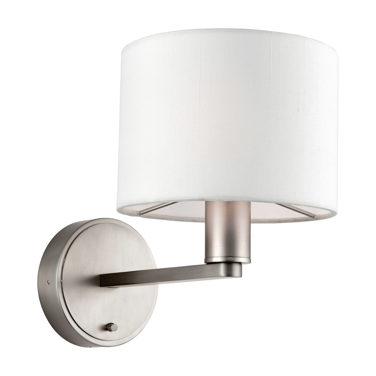 Daley Wall Light – Matt Nickel & White