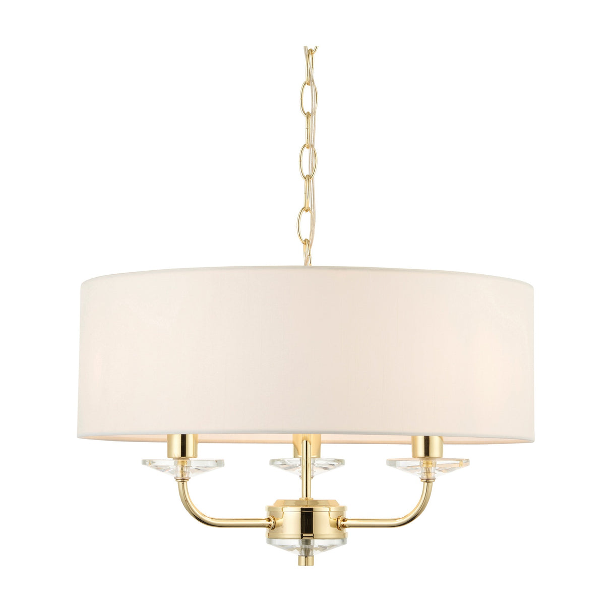 Nixon 3 Light Pendant with Crystal Detail