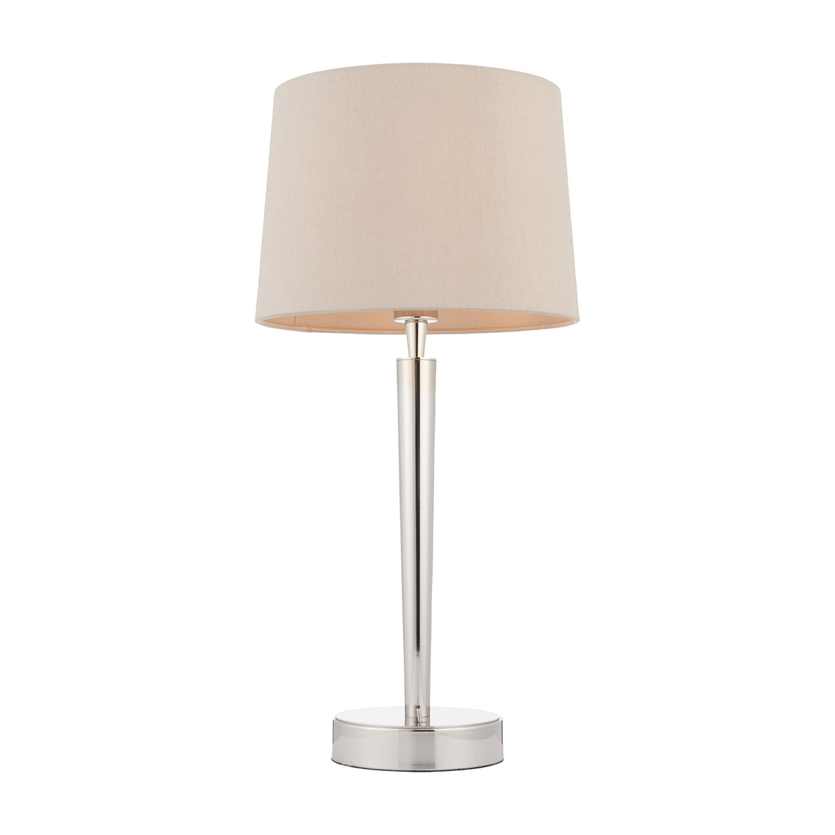 Syon Table Lamp with Fabric Shade – Mink