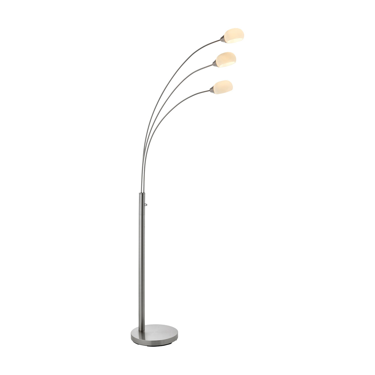 Jaspa Arched Floor Lamp 3 Light – Satin Nickel