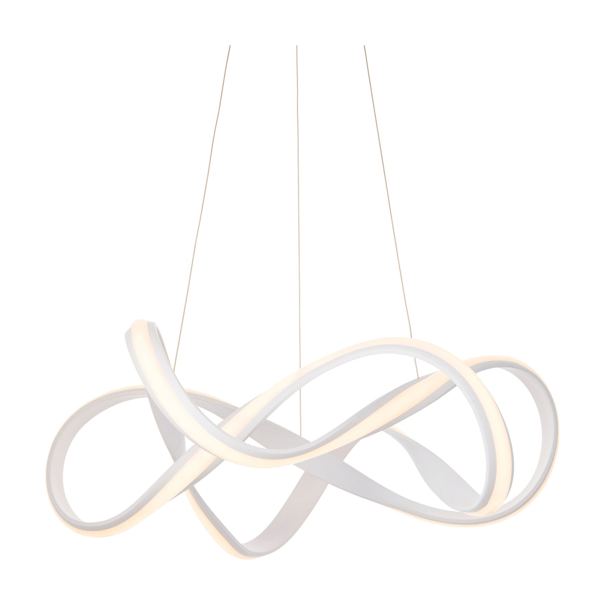 Synergy LED Ribbon Pendant Light – White